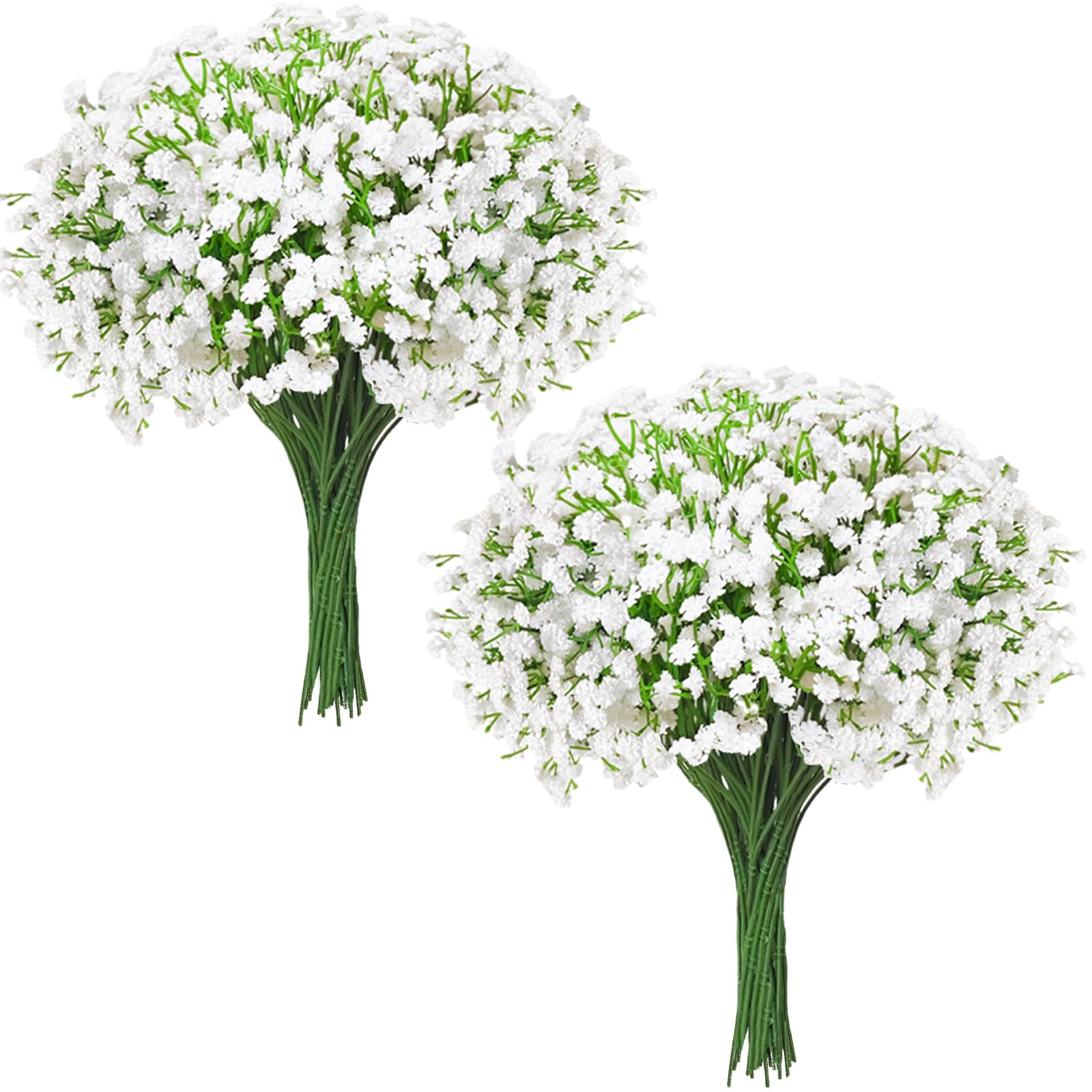 Cherica 40 Pcs Real Touch Babys Breath Artificial Flowers