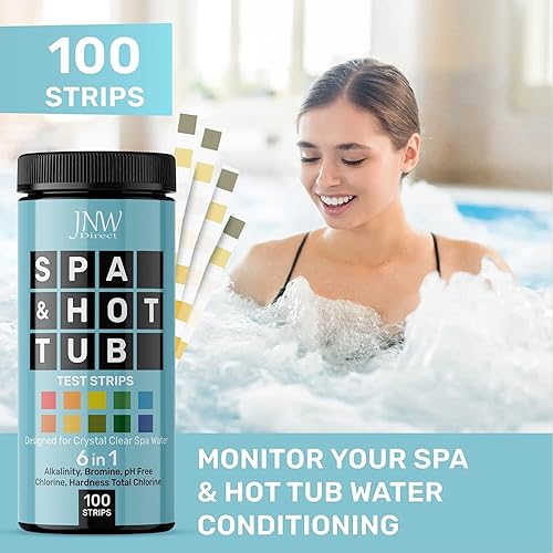 Miniatura 2 de Tiras de prueba para bañera de hidromasaje, tiras de prueba de spa rápidas y precisas para jacuzzis  6-1 tiras de prueba para agua de jacuzzi con
