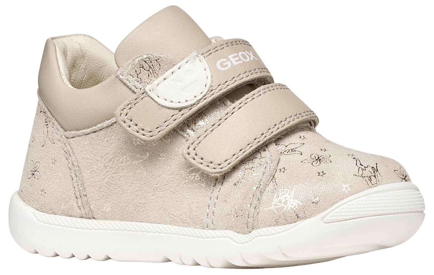 Geox Baby B Macchia Girl A Sneaker, Beige, 2.5 UK Child