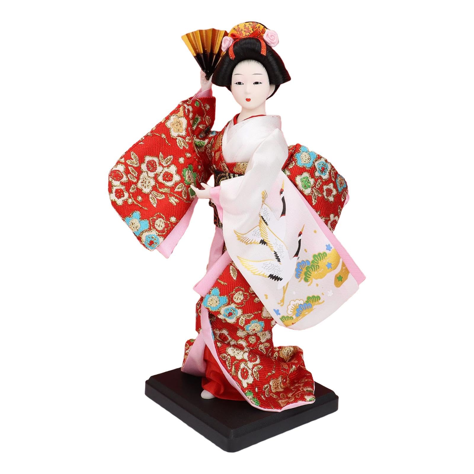 Amazon.co.jp: PEWETE 26cm 芸者着物人形 和風ドール 装飾 伝統日本