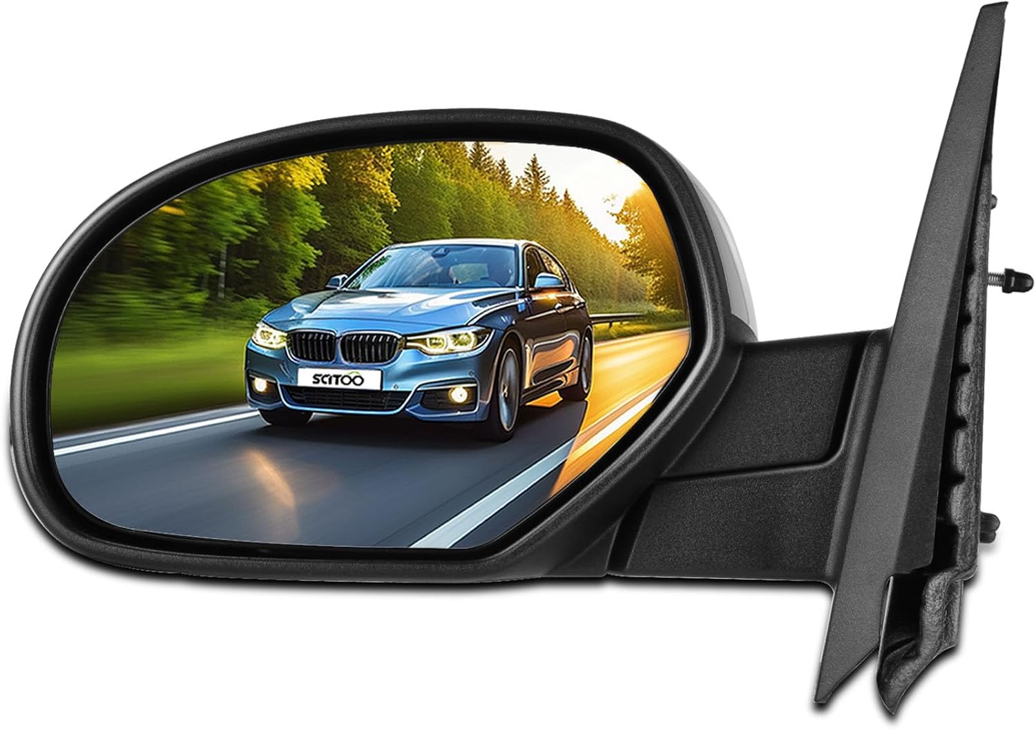 SCITOO Side View Mirror Driver Left Side Mirror Fit For 2007-2013 For Chevy Silverado 1500 2500 HD 3500 HD Power Folding Heated Turn Signal Memory Puddle Lamp Exterior Power Adjustment