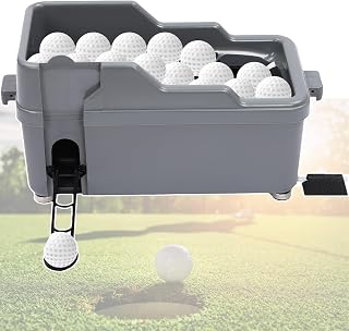 NYANS Golf Ball Dispenser, No Electricity Required, Golf Ball Teeing Device Training Machine, Golf Club Organizer, for Golf Ball Game, Sports Gaming Clubs, Learning Grey