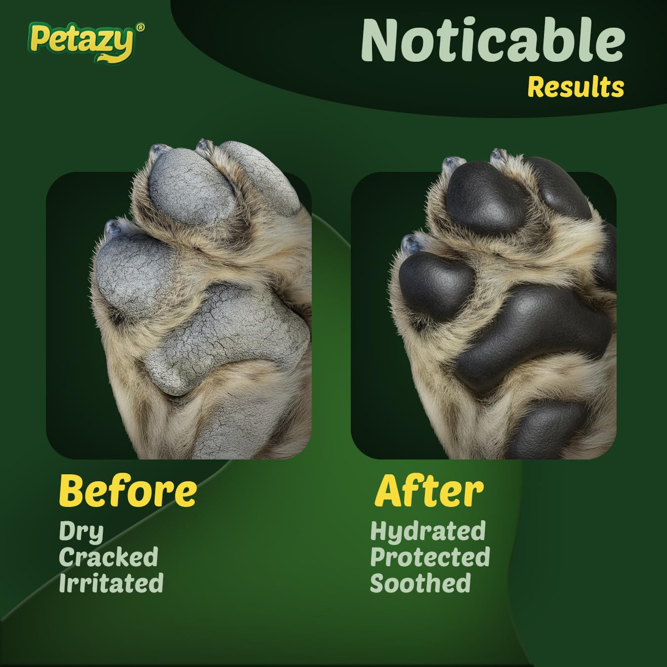 Itch Away Dog Paw Balm for Dogs - Soothes Itchy & Irritated Paws, Natural Nose & Paw Wax with Beeswax, Shea Butter, Coconut Oil, Aloe, Oat, & Vitamin E, Relief for Allergies and Sensitive Pets - image 3