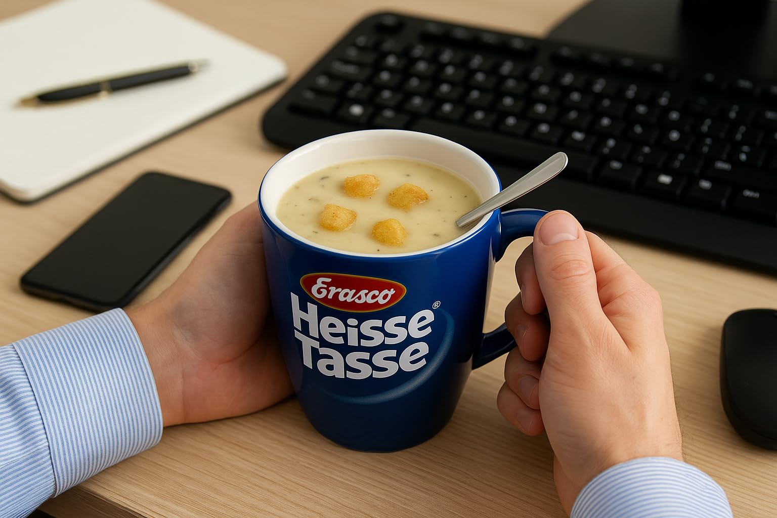 Heiße Tasse Gemüse Creme Vorteilspack Suppe, 24er Set | 96 Suppenportionen, cremiger Gemüsegeschmack, schnelle Zubereitung, ideal für Zuhause, Büro oder Vorrat