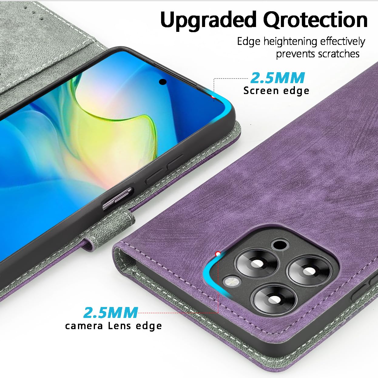 FANYUAN Case For Blackview Shark 9 5G, Magnetic Flip Leather