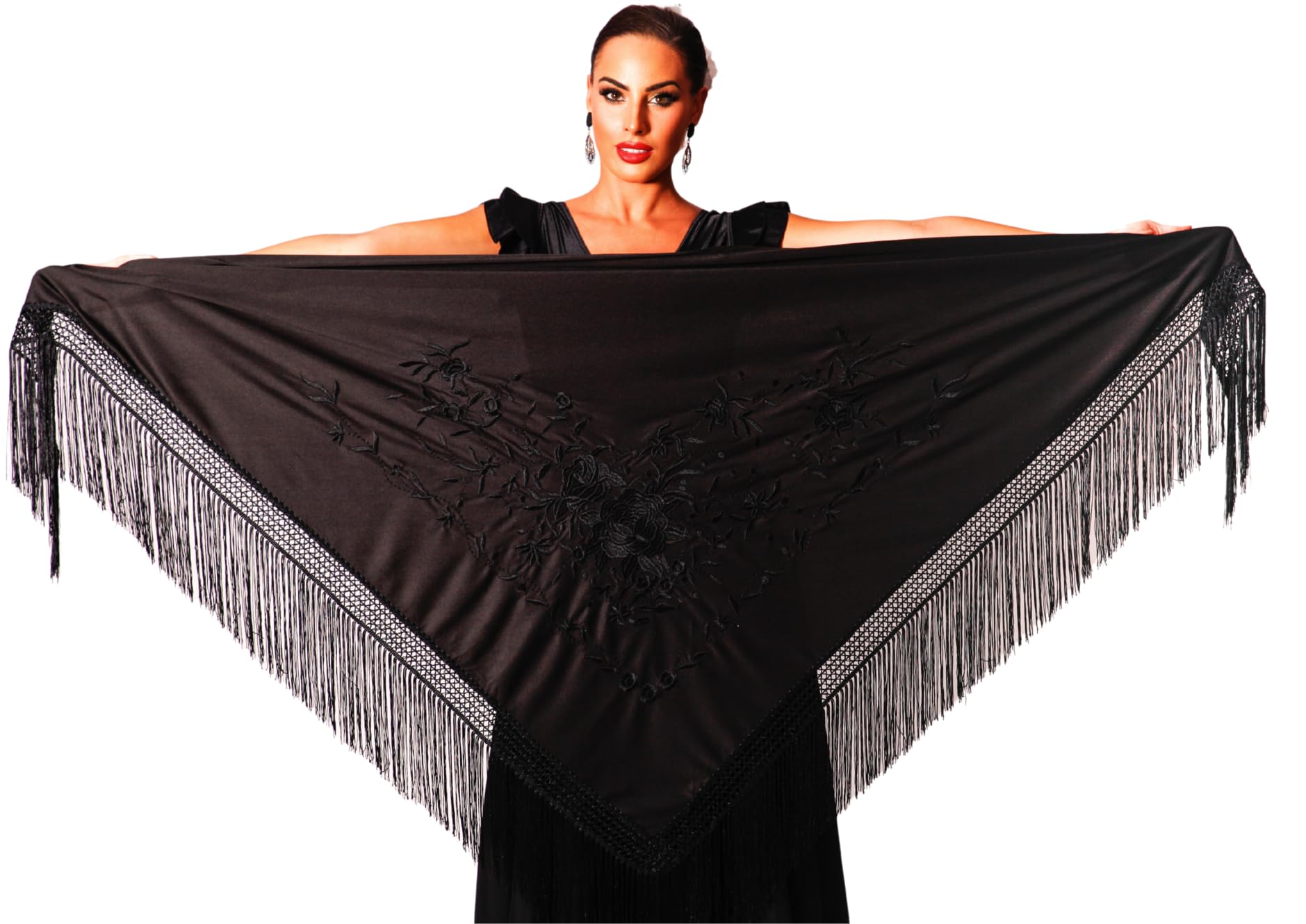 Spanish Flamenco Shawl Châle pashmina Femme (lot de 1)