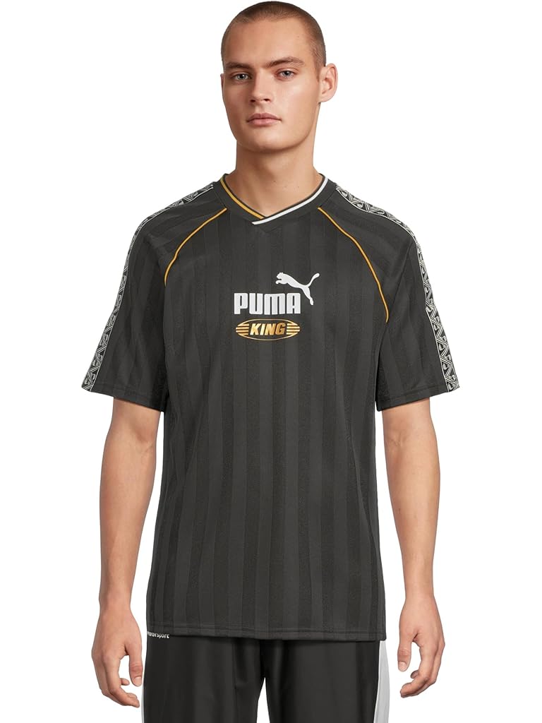 Black PUMA King Relaxed Soccer Jersey