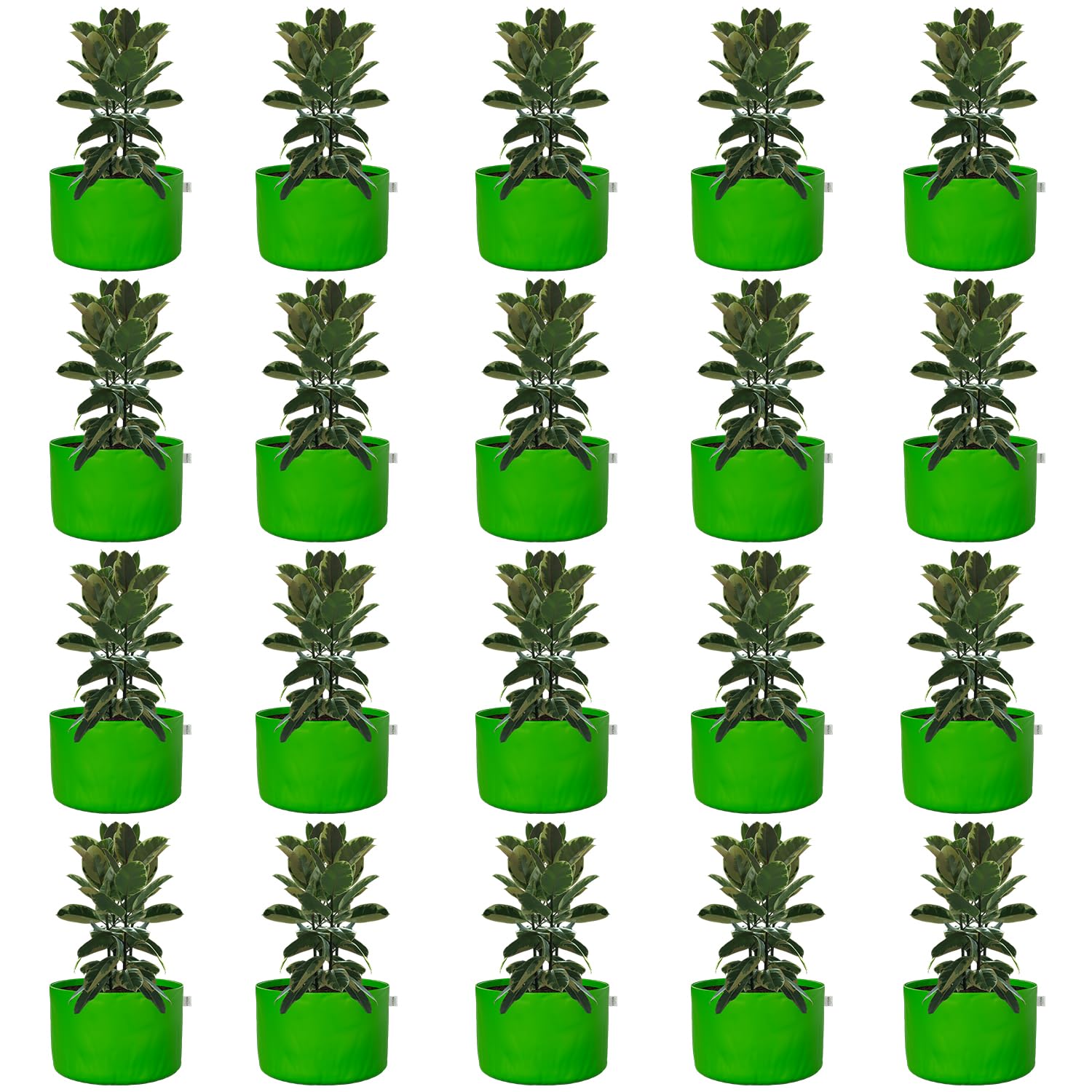 Oriley Grow Bag Heavy Duty HDPE Plants Flower Growing Bags Floor Standing Mount Type for Home Garden Balcony Terrace Kitchen Nursery (Green, Round Without Handle, 450 GSM 18 x 12 inch Pack of 20) (B0BX9Y71PY) Amazon Price History, Amazon Price Tracker