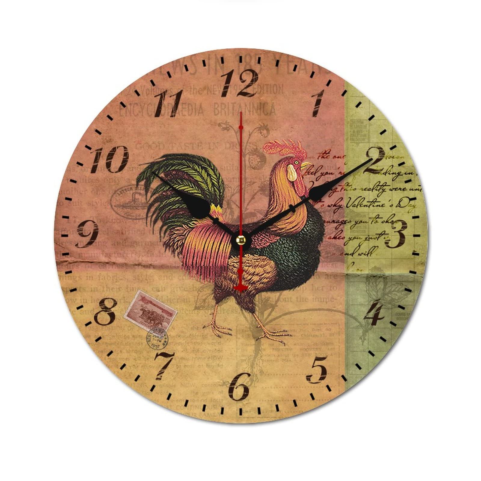 Horloge coq murale silencieuse pour supprimer le tic-tac dans votre cuisine