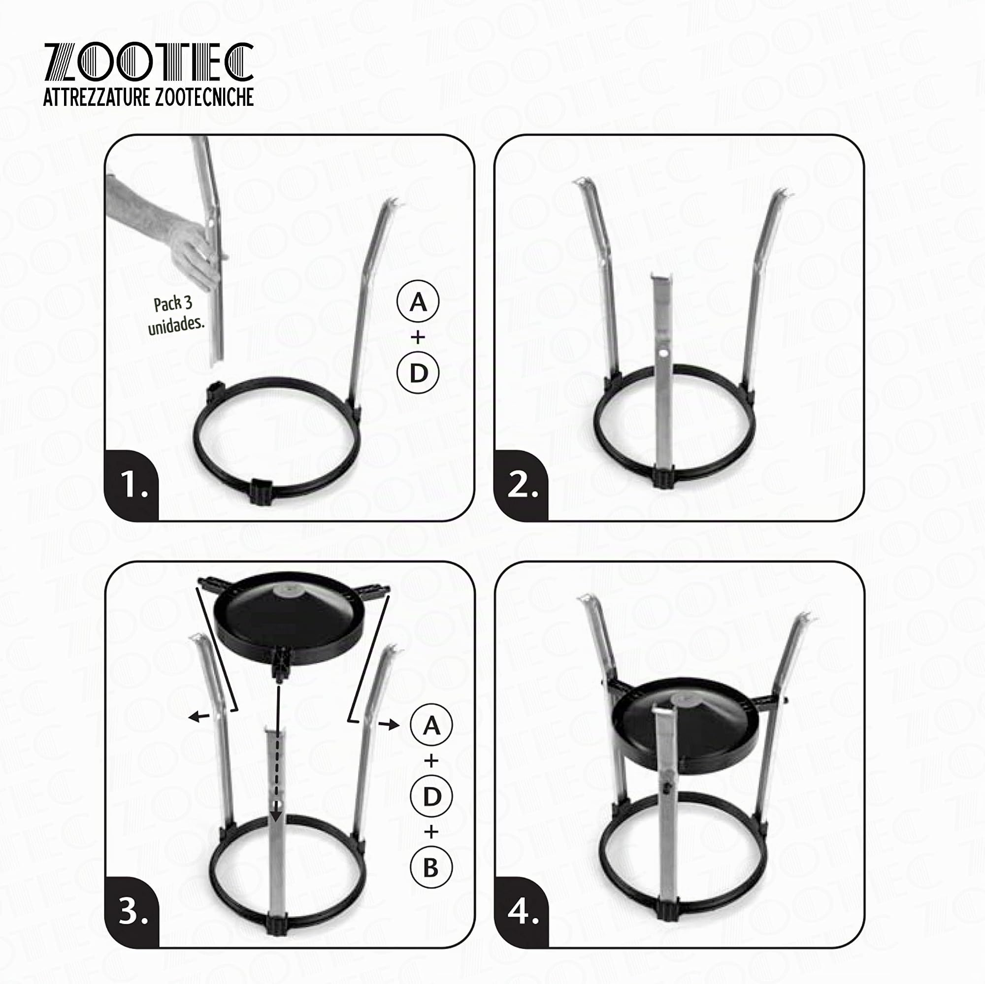 Zootec Bebedero para gallinas, Pollos, Patos, Gansos, Gansos, automático de plástico con depósito de 30 litros, fácil de Rellenar, Mover y Limpiar [Made in Italy] + Guantes Talla 9