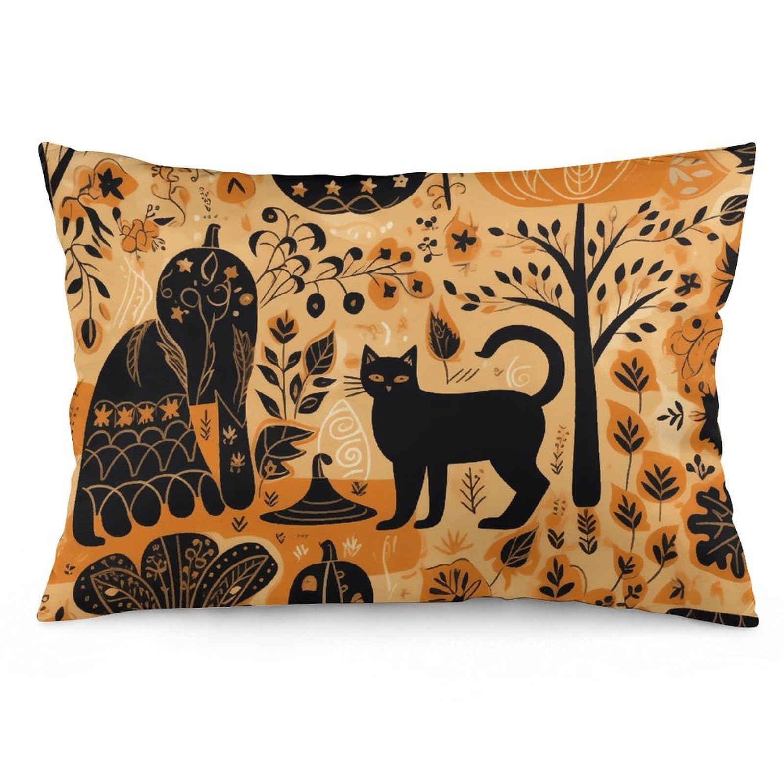 NTVOWPZO 2 Pack Decoration Throw Pillow Covers 12 "x20 Pillowcases Covers Animals and Pumpkins Pillowcases Modern Farmhouse Home Decor Sofa Cushions Covers for Couch Bed Living Room