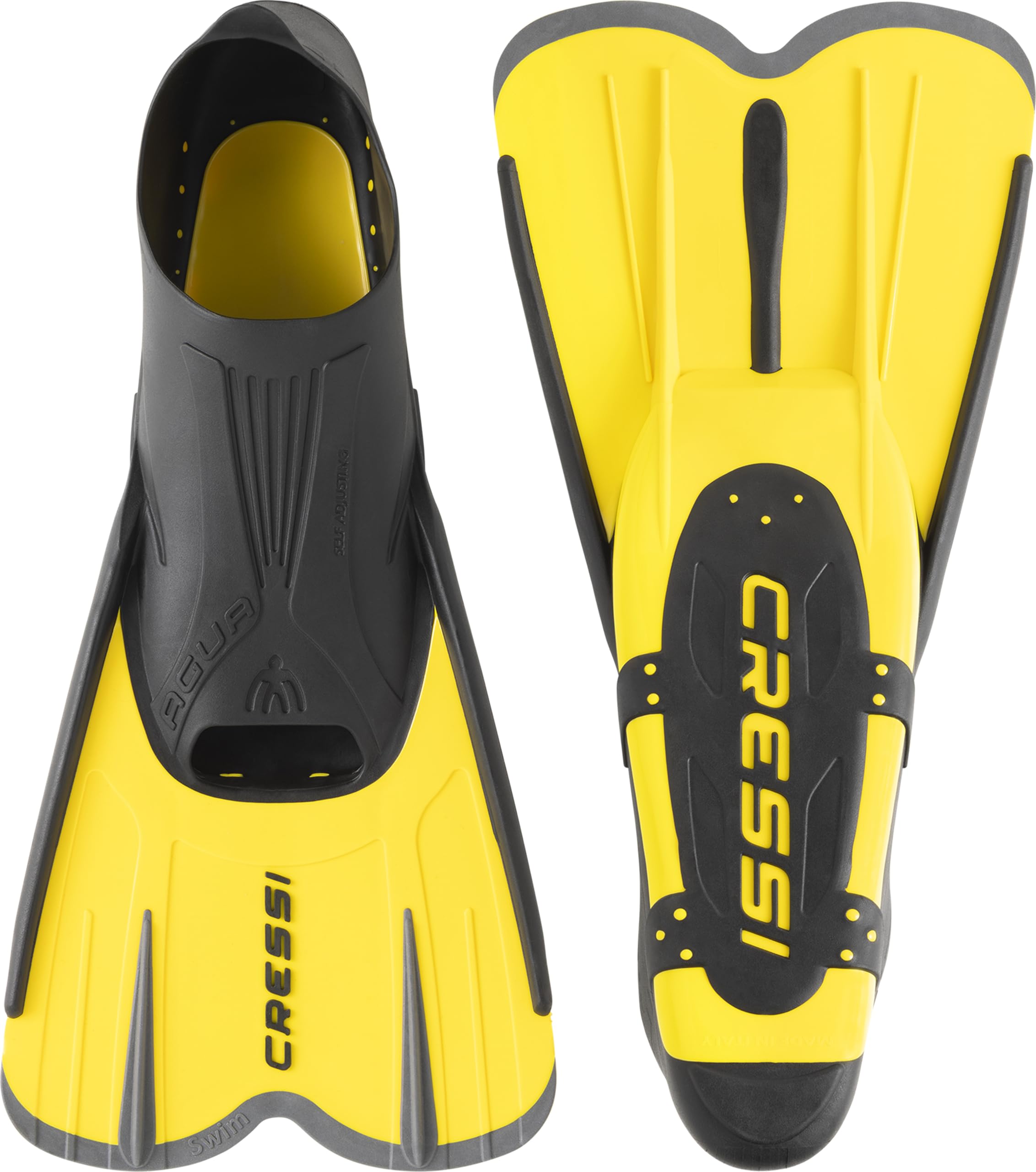 Cressi - Aletas de natación Cortas y Ligeras para Adultos con Bolsillo Completo autoajustable para el pie, Viajar, Pantalones Cortos de Agua: Fabricado en Italia