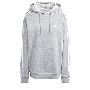 adidas mens Essentials Fleece 3-stripes Hoodie