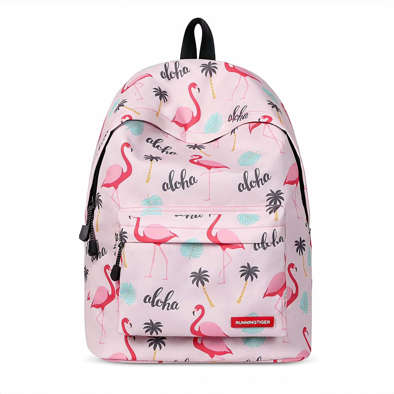 Sac a Dos Fille College Joli Cartable Ecole Primaire Scolaire pour Ado Enfant Sac à Dos pour Ordinateur Portable Flamant A