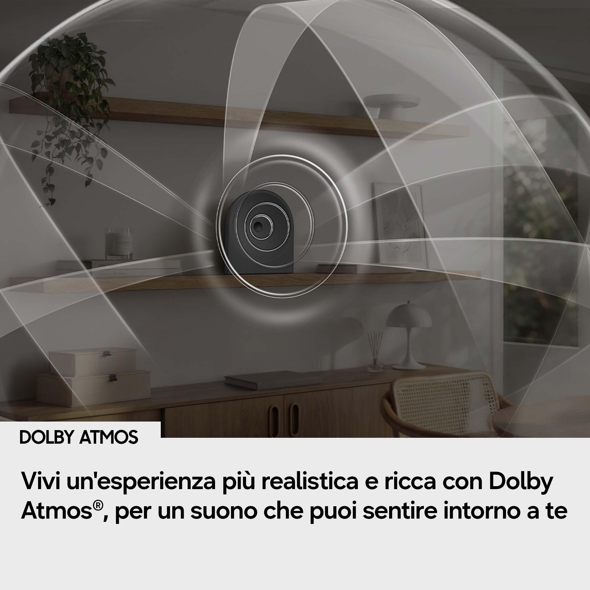 Samsung HW-LS50H/XC Speaker Music Studio 5, WiFi-Bluetooth Smart Wireless Speaker, Con Dolby Atmos, Wireless Music Streaming, Powerful Sound, Bouroullec Dot Design, Built-in Voice Assistant, 2026