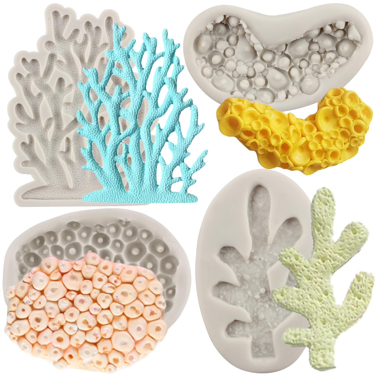 MYRACS Lot De 6 Moules à Fondant En Silicone Avec Motif De Poissons