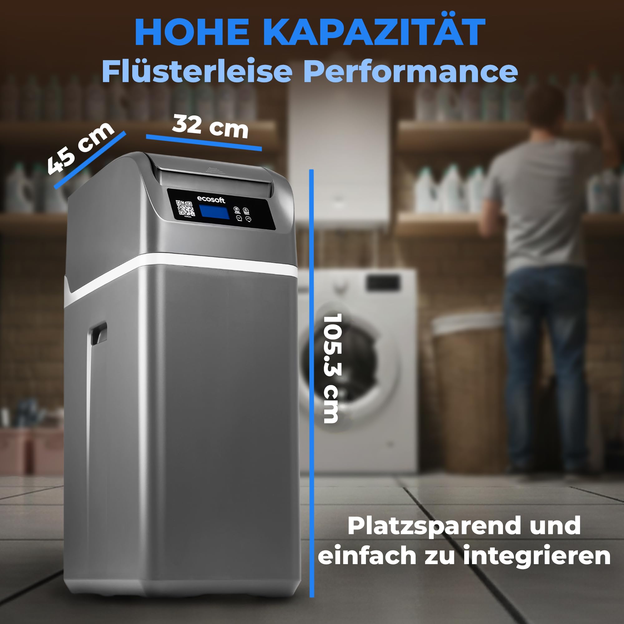 Ecosoft CUBE 200 Addolcitore d'acqua compatto per case con valvola intelligente