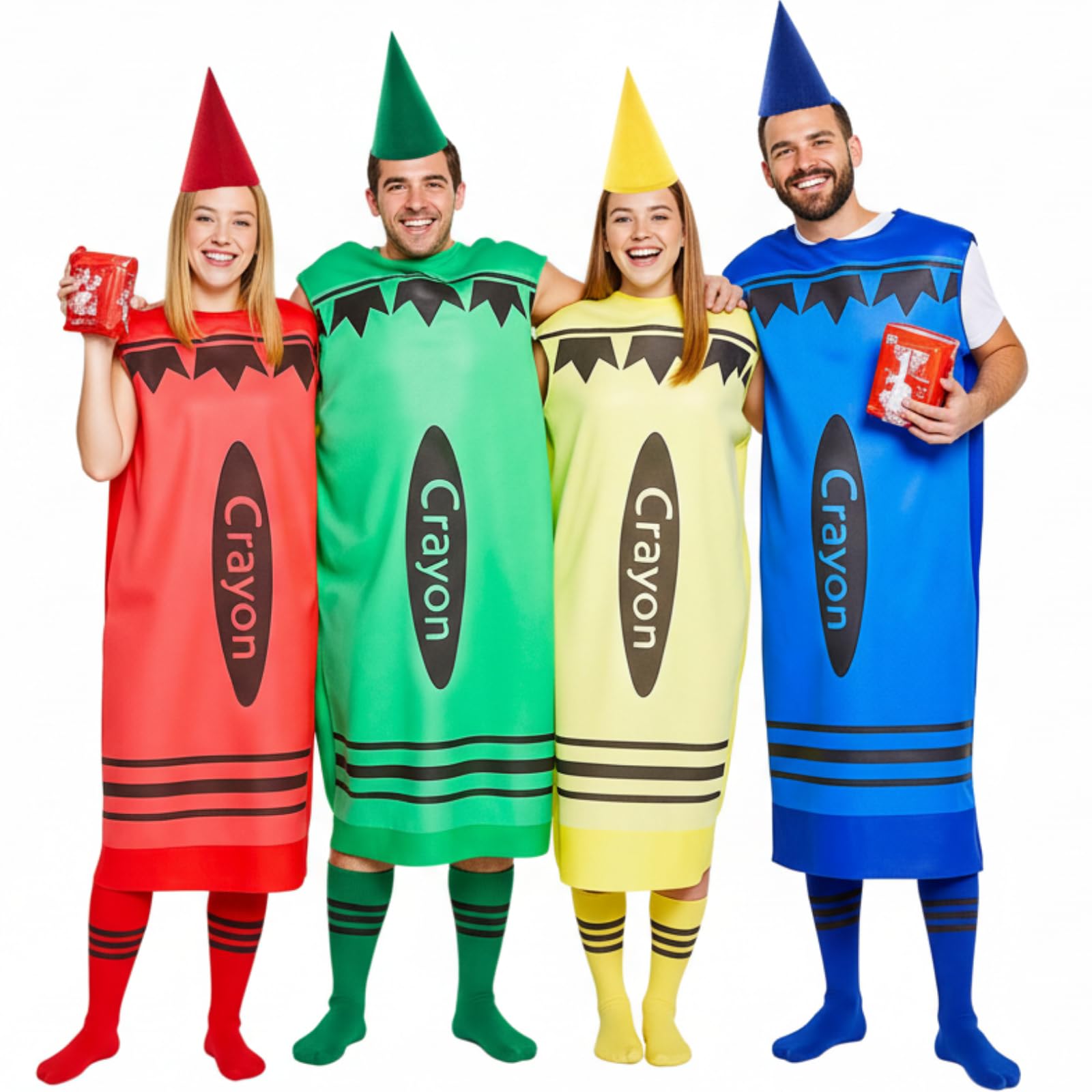 Crayon costume set for group of 4
