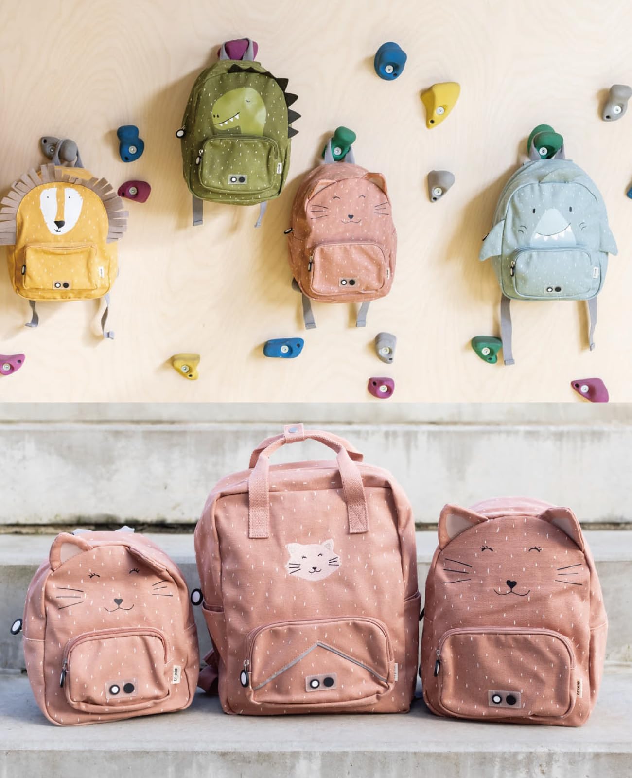 Trixie Small Backpack School Bag Water Repellent - Small Backpack for Child - Small Gym Bag