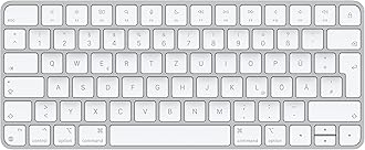 Apple Magic Keyboard: Wireless, Bluetooth, Rechargeable. Works with Mac, iPad, or iPhone; German - White