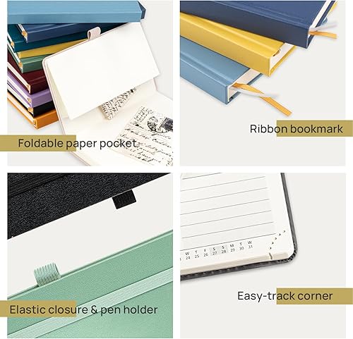 Miniatura 4 de POPRUN Agenda diaria 2024 de una página por día, tamaño de bolsillo (4 x 6.25 pulgadas), calendario diario 2024, libro de citas por hora con