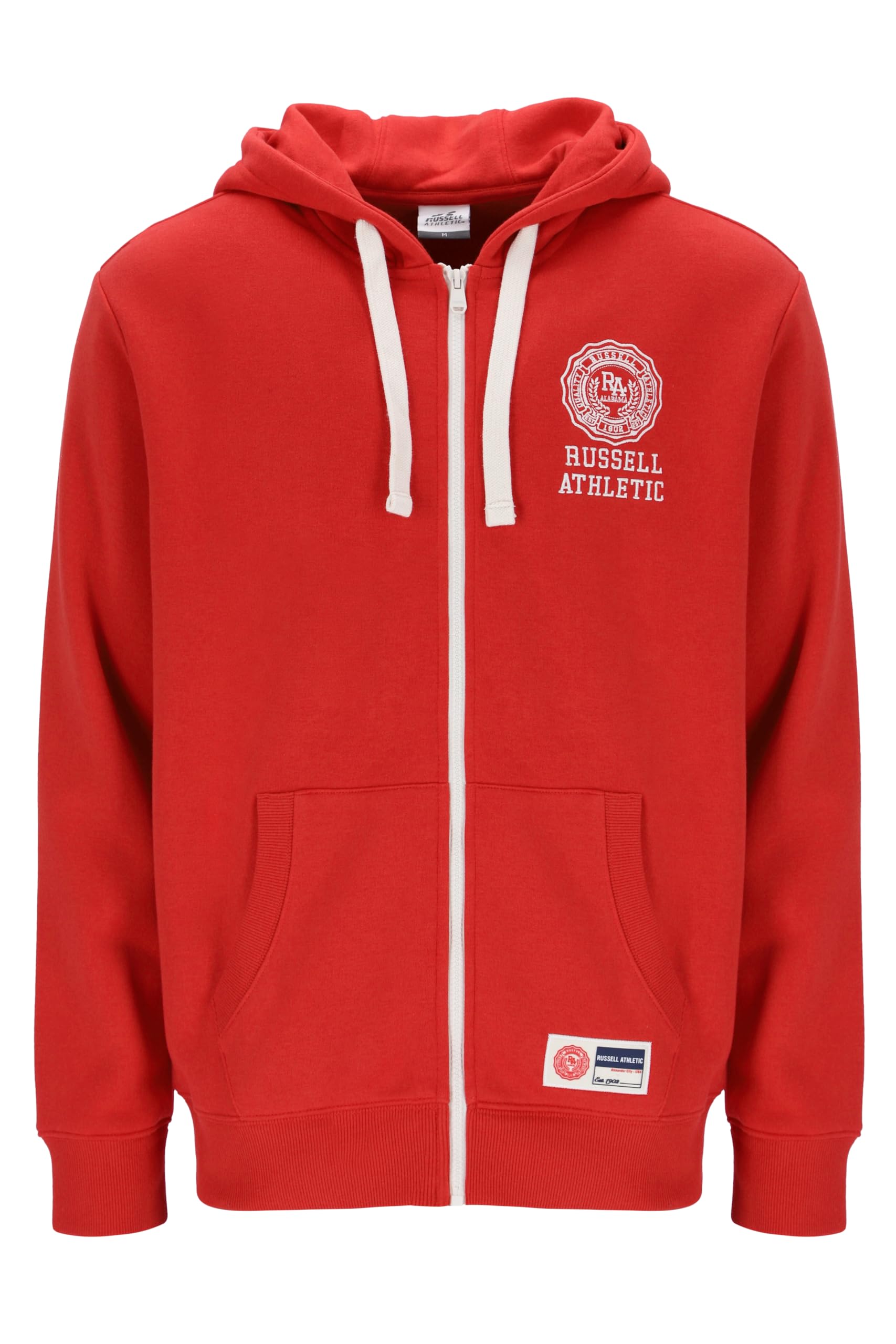 Russell Athletic A30402-ML-411 ATH-ZIP THROUGH HOODY Sweatshirt Men's COLLEGIATE GREY MARL Size XL
