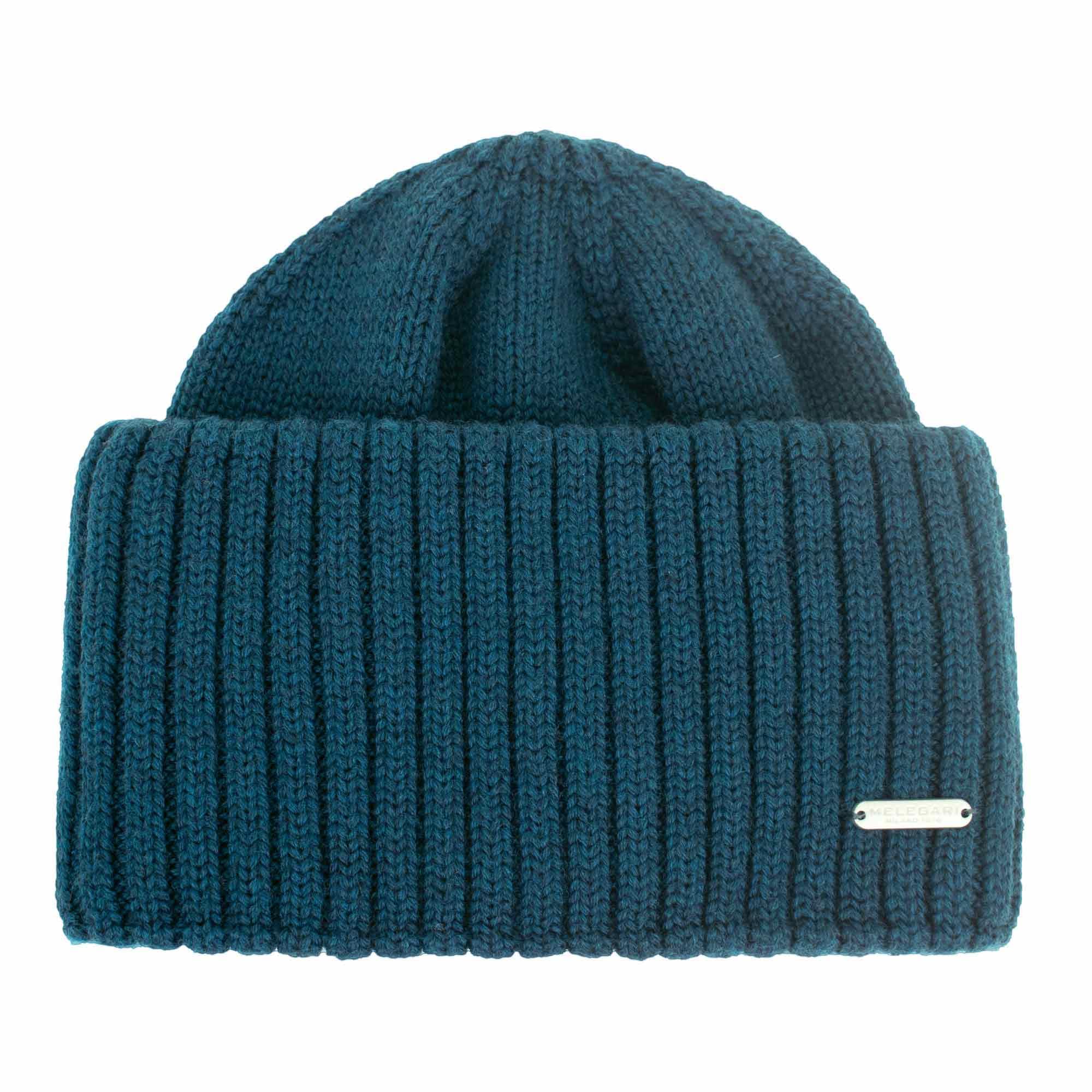 Melegari Berretto di Maglia con Risvolto, da Marina | Beanie North | Pura Lana Merino Extrafine | manifattura Italiana di Alta quaità | Unisex