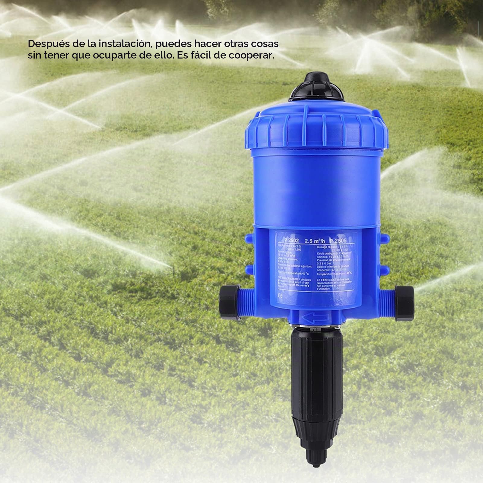 Bomba inyectora de fertilizantes, Dosificador Automático de Riego por Bomba de Agua para Jardín y Uso Industrial
