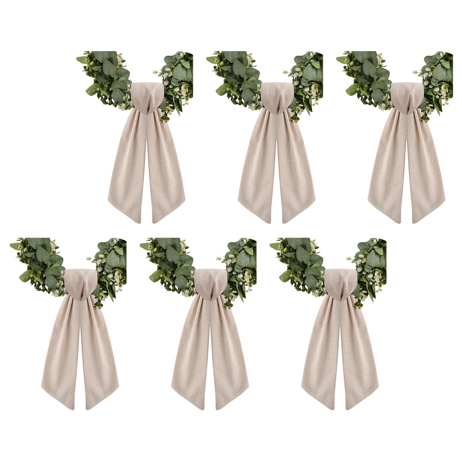 Shurhome 11.5Cm Decorative Wreath Ribbon for Fireplaces Staircase or Table Runner Stylish Brown Home Accent Home Deck Bend Belt