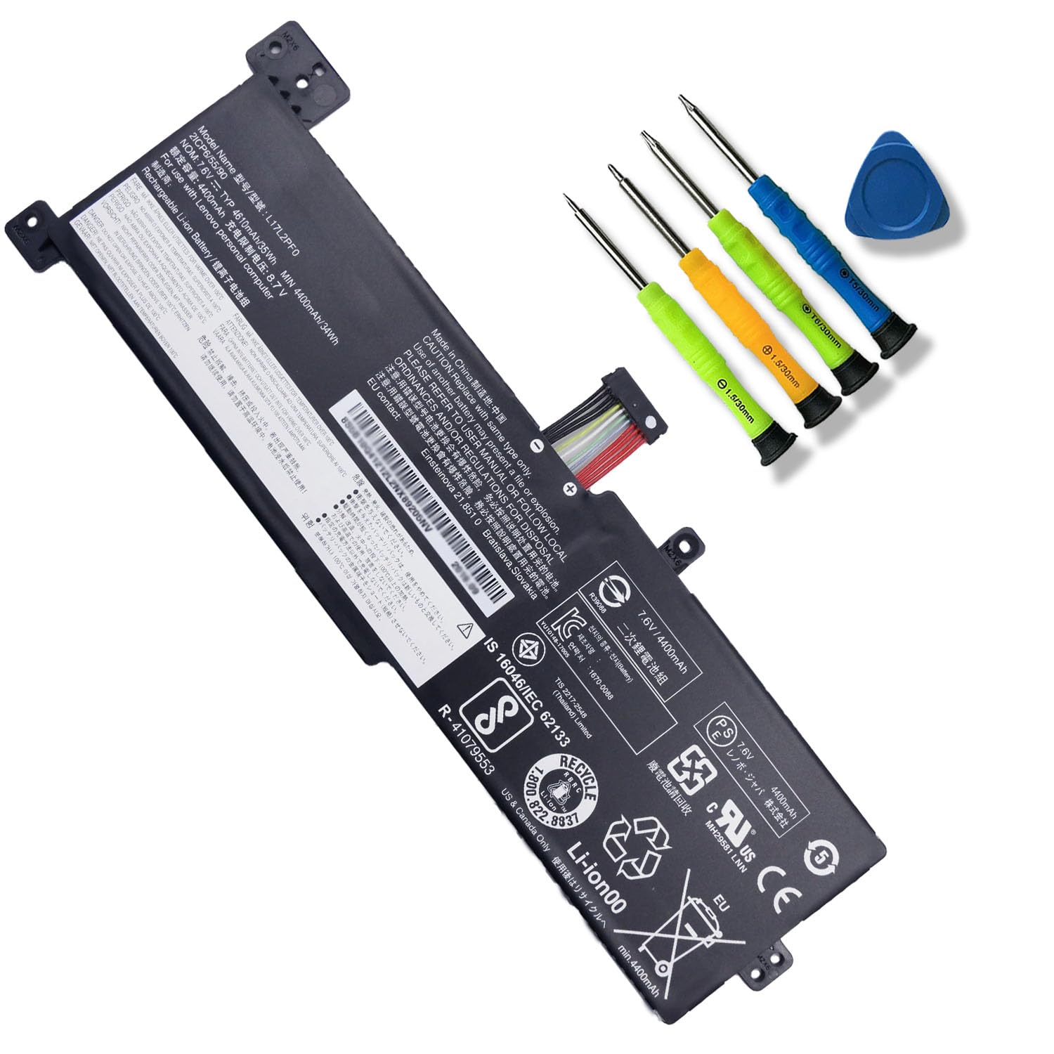 JOTACT L17L2PF0 35Wh Laptop Battery Battery for Lenovo IdeaPad 330-15ARR 330-15ICN L17M2PF0 L17M2PF1 L17M2PF2 L17L2PF2 7.6V 4610mAh