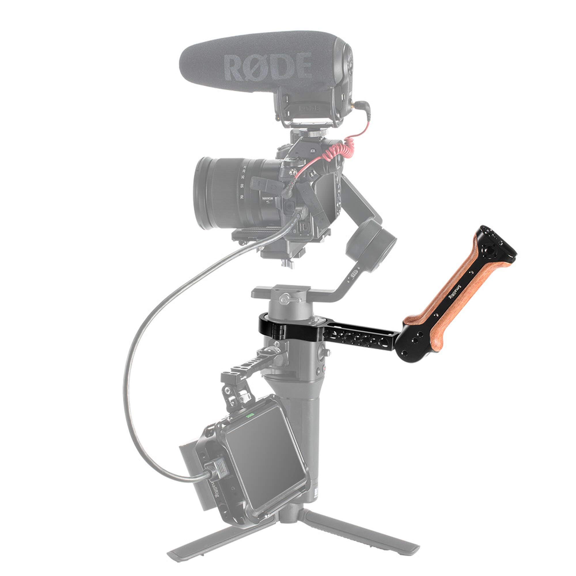 Amazon | SMALLRIG 調節可能 木製ハンドル ハンドグリップ DJI Ronin 