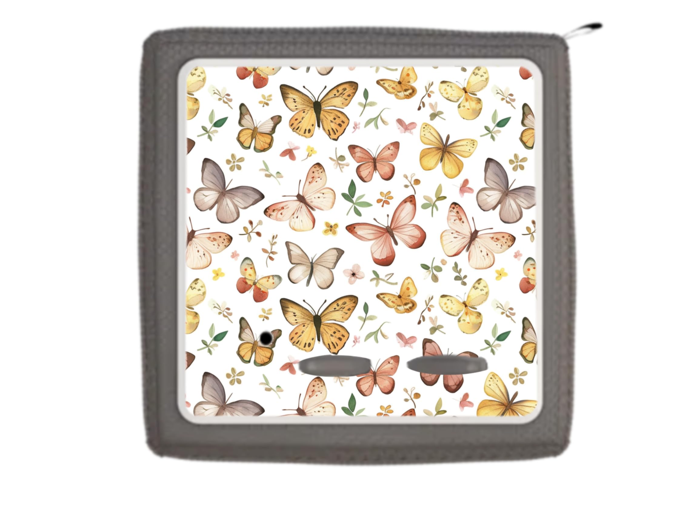 Schutzfolie für Toniebox - Toniebox Schutzfolie - Aufkleber Toniebox - hergestellt in Deutschland (Ohne Glitzer, Schmetterling, Tonieboxfolie)