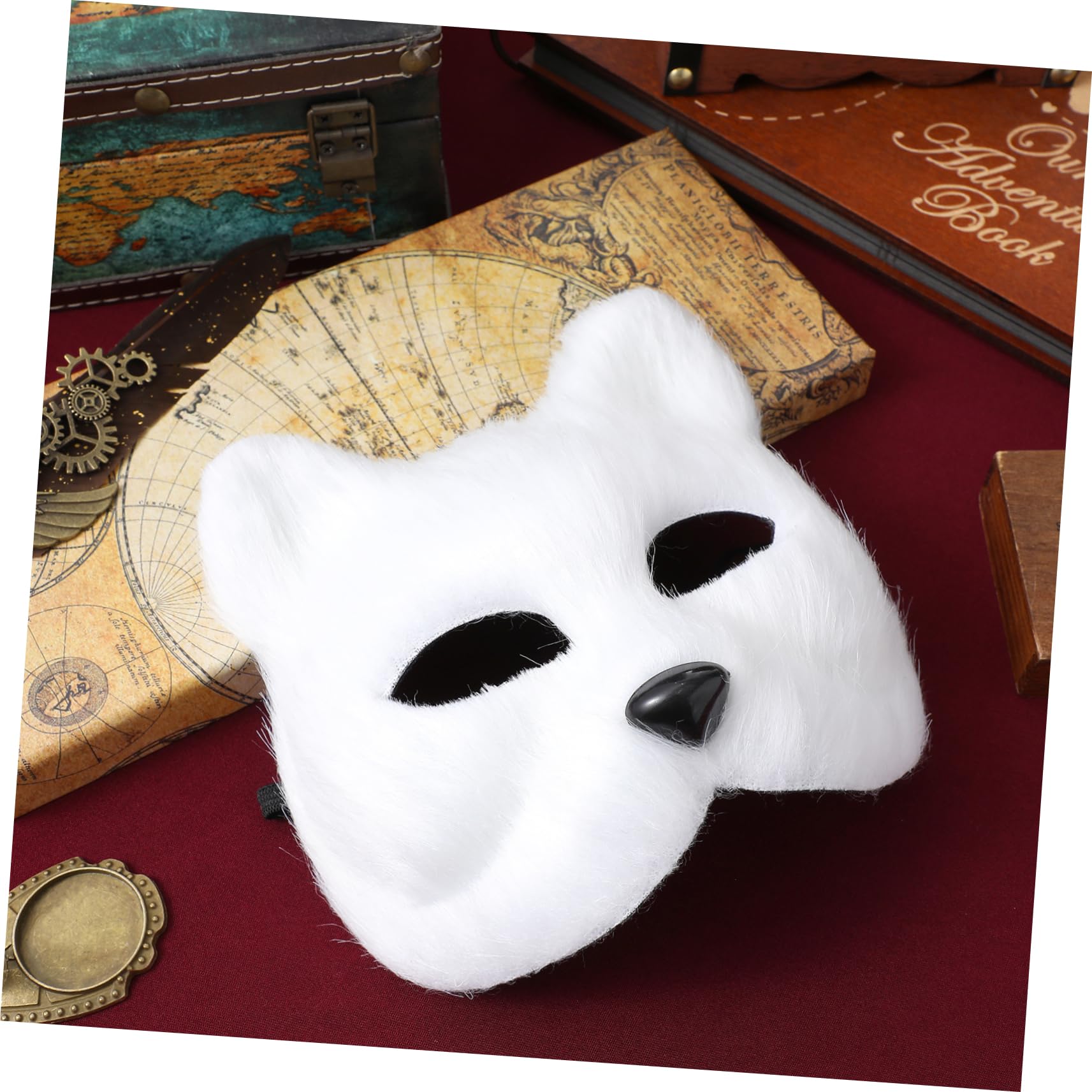 POPETPOP Máscara de para Fiesta de Disfraces Máscara de Media Cara para Halloween Accesorio de y Cosplay para Temáticas y Celebraciones