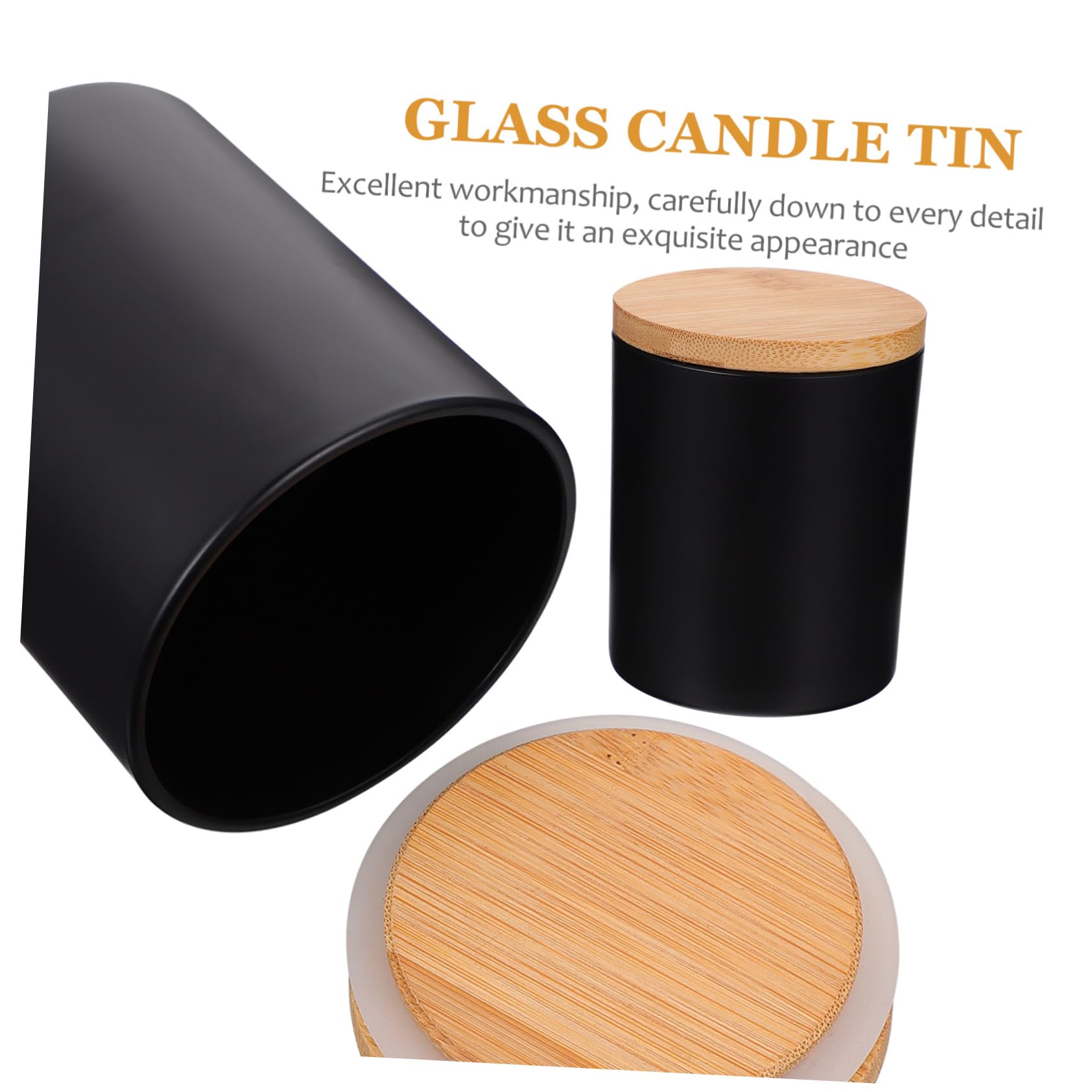 HOMSFOU Außergewöhnliche Kerzen im 4 Stück Kerzenglas aus Glas mit Deckel Kerzendose für Aromatherapie Kerze für Büro und Schlafzimmer