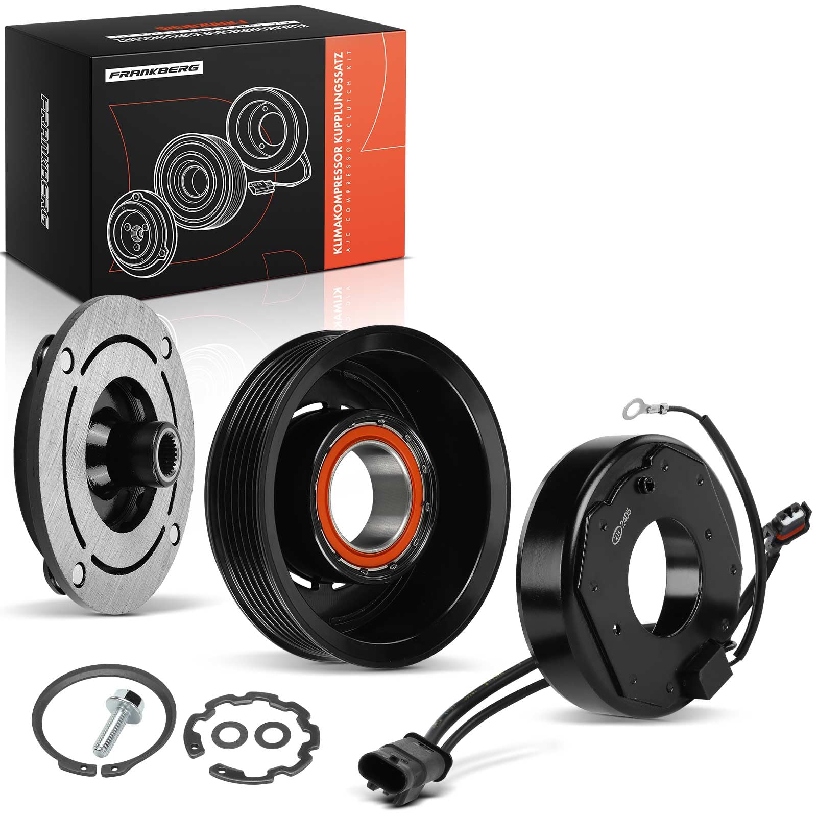 Frankberg 1x Klimakupplung Kompatibel mit C-Klasse W205 C400 AMG C43 C450 AMG E-Klasse W213 E400 E450 AMG E43 Vito Kasten W447 114 116 119 Replace# 0008303202