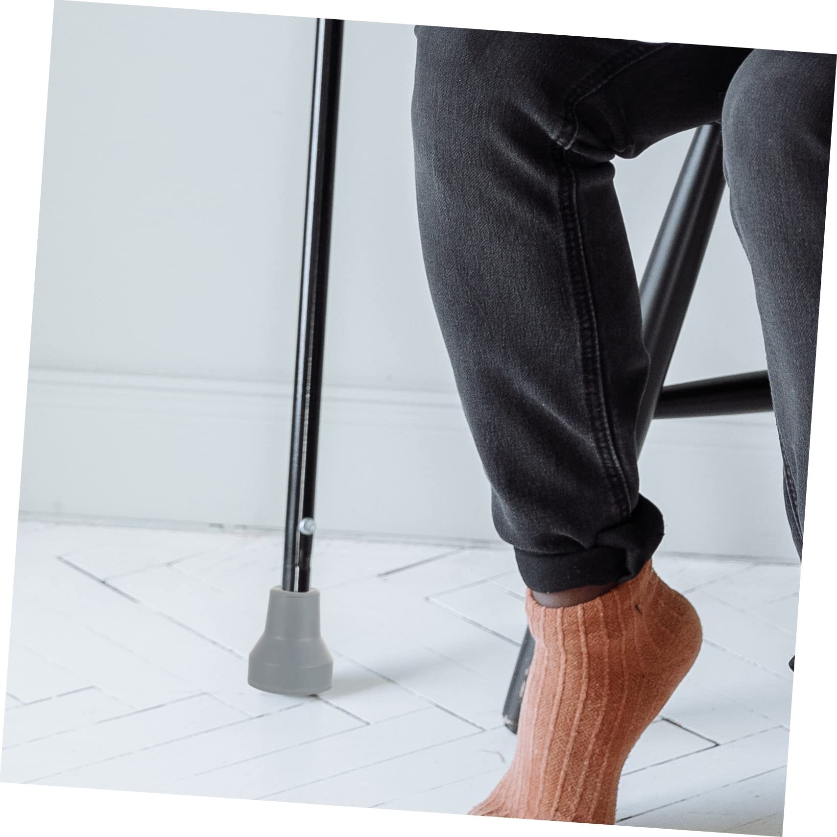 IWOWHERO 4pcs Cane Accessories Whelping Pads Tips for Canes Crutches Pads Anti-Skid Crutch Foot Pad Crutch Tips Walking Cane Tips Trekking Pole Tip Protectors Pads for Crutches Rubber