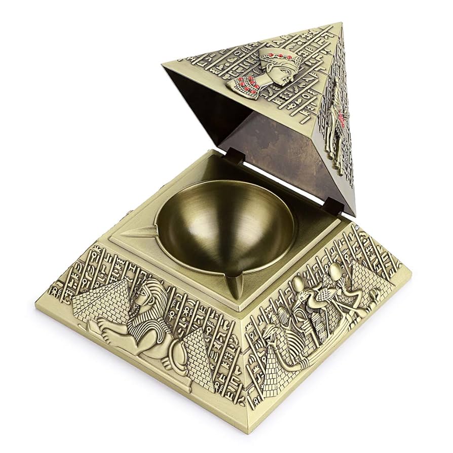 Amazon.com: Hipiwe Windproof Metal Pyramid Ashtray - Vintage