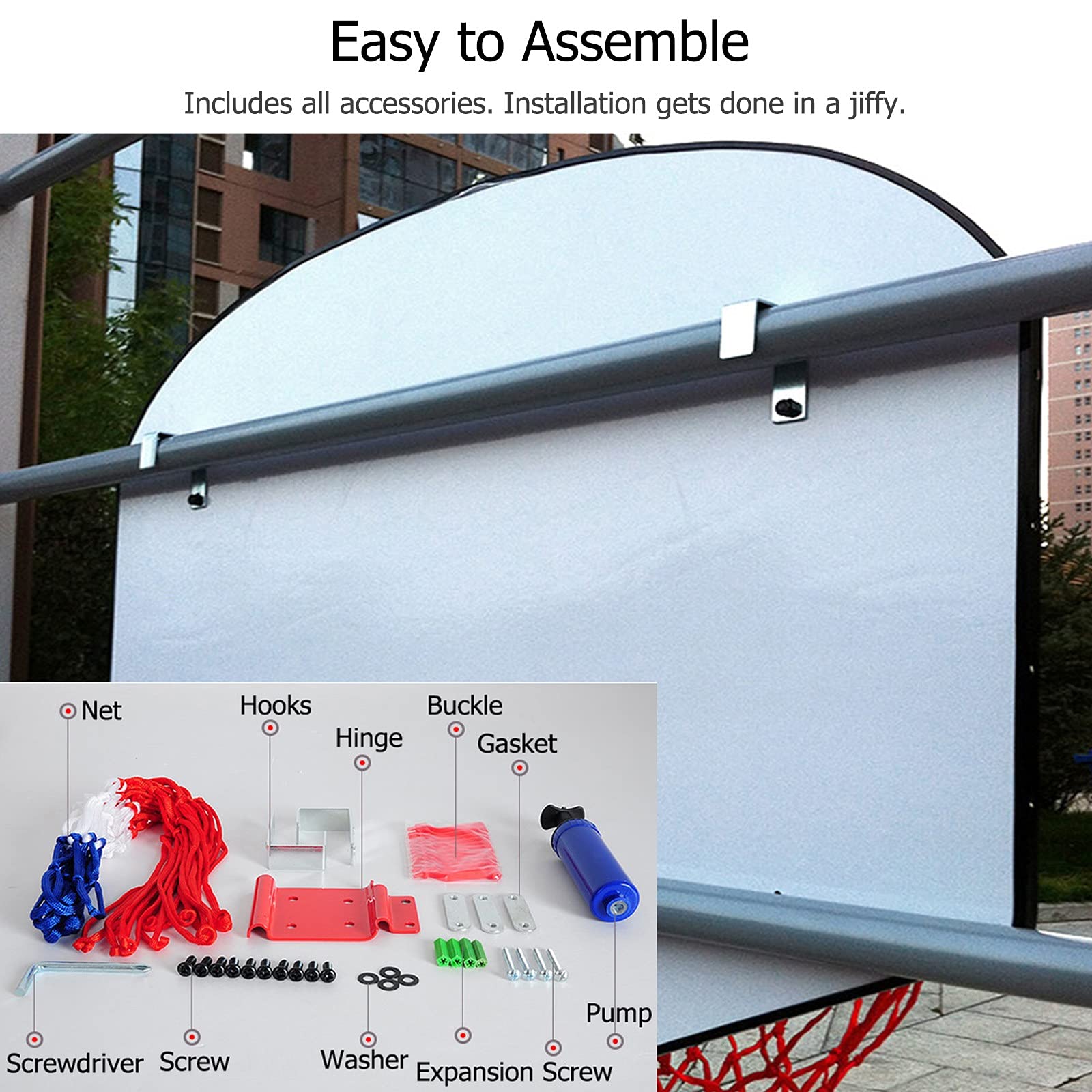 Amazon.co.jp: バスケットゴール 木製のバックボードと18インチの