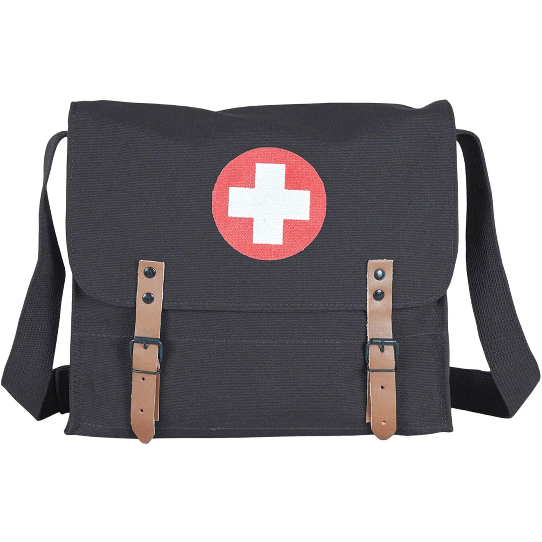 Fox Outdoor Products German Medic Bag, Black, 3.5 x 12.5 x 11 inches
