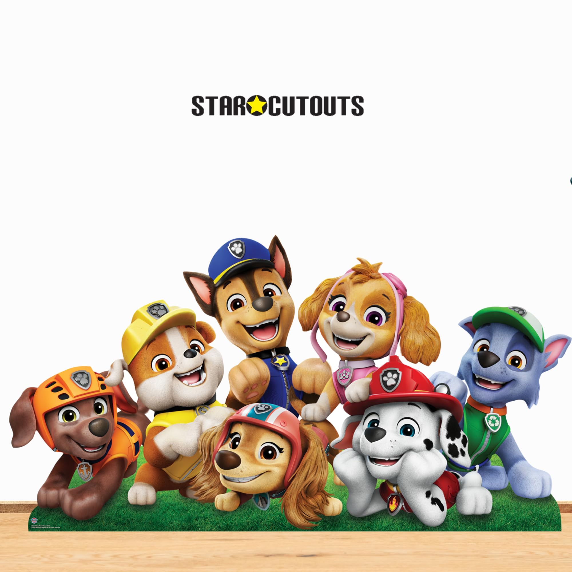 Star Cutouts Cartonato largo SC4601 Paw Patrol, altezza 94 cm, ideale per feste a tema Paw Patrol, feste di compleanno e fan, decorazioni per stanze ed eventi