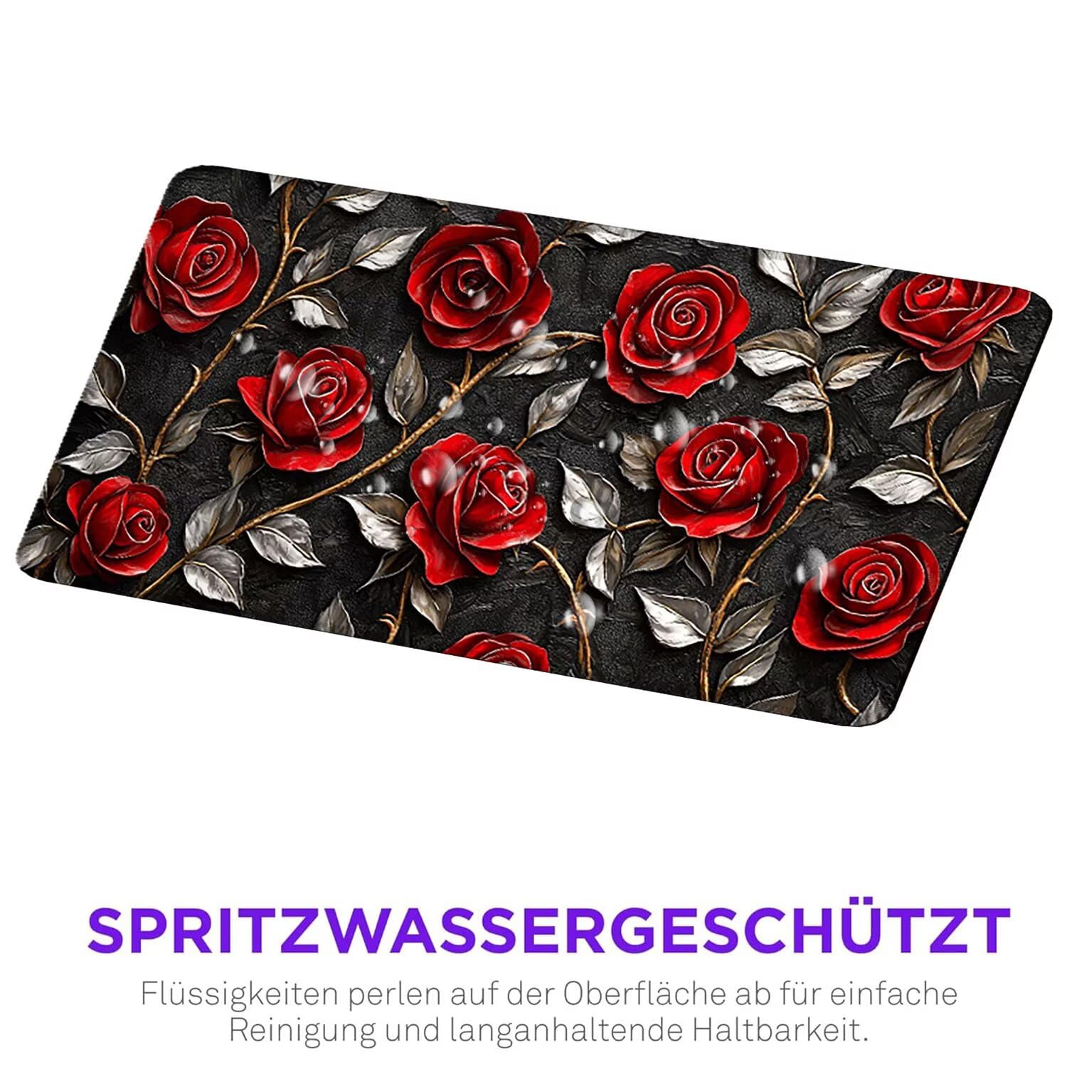Podkładka pod mysz do gier, 1600 x 800 mm, XXL, duża gamingowa podkładka pod mysz, wodoodporna podkładka pod mysz, długa podkładka na biurko z przeszytymi krawędziami, mata na biurko z gumową podstawą