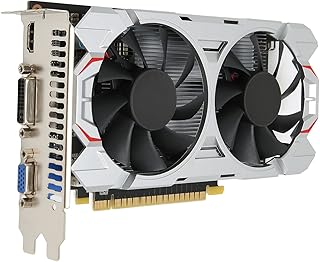 GTX750Ti 4G Gaming Graphics Card,4K HD Output GDDR5 128BIT PC Video Card with Dual Fans,1072MHZ 5400MHZ Graphics Card for Desktop Computers (GTX750TI 4GB)