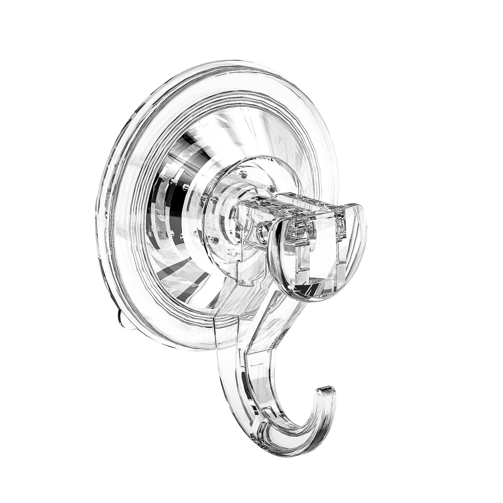 YIZHIYZ Suction Cup Hooks, Clear Suction Cup Hanger, Removable Small Suction Cups for Shower, Bathroom, Glass, Door, Windows, Kitchen-Max Hanging up to 11 lbs on Smooth Surface