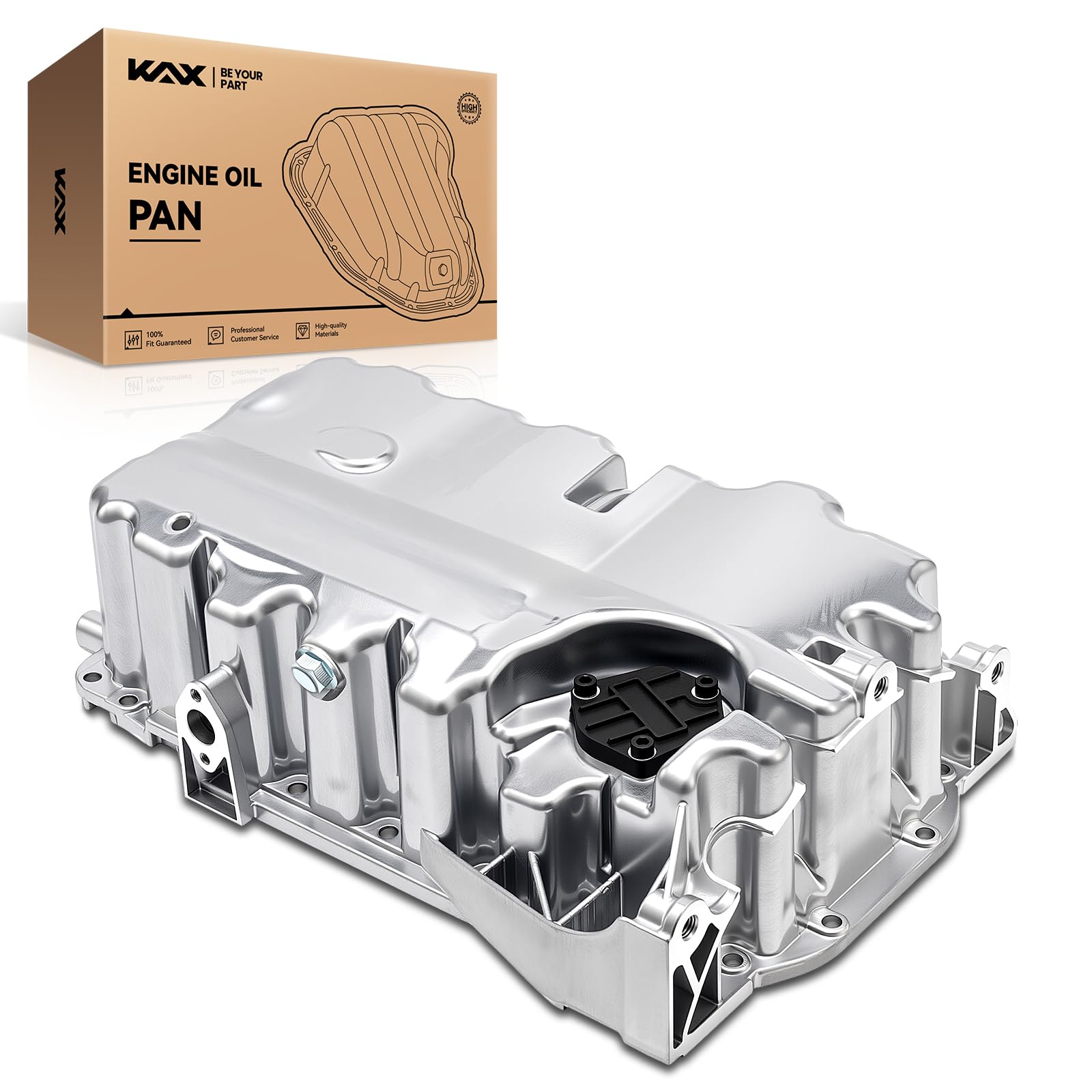 KAX 264-457 Engine Oil Pan Fit for Volkswagen Passat 2006-2008 2.0T, Volkswagen Eos 2007-2009 2.0T, Volkswagen GTI 2006-2007