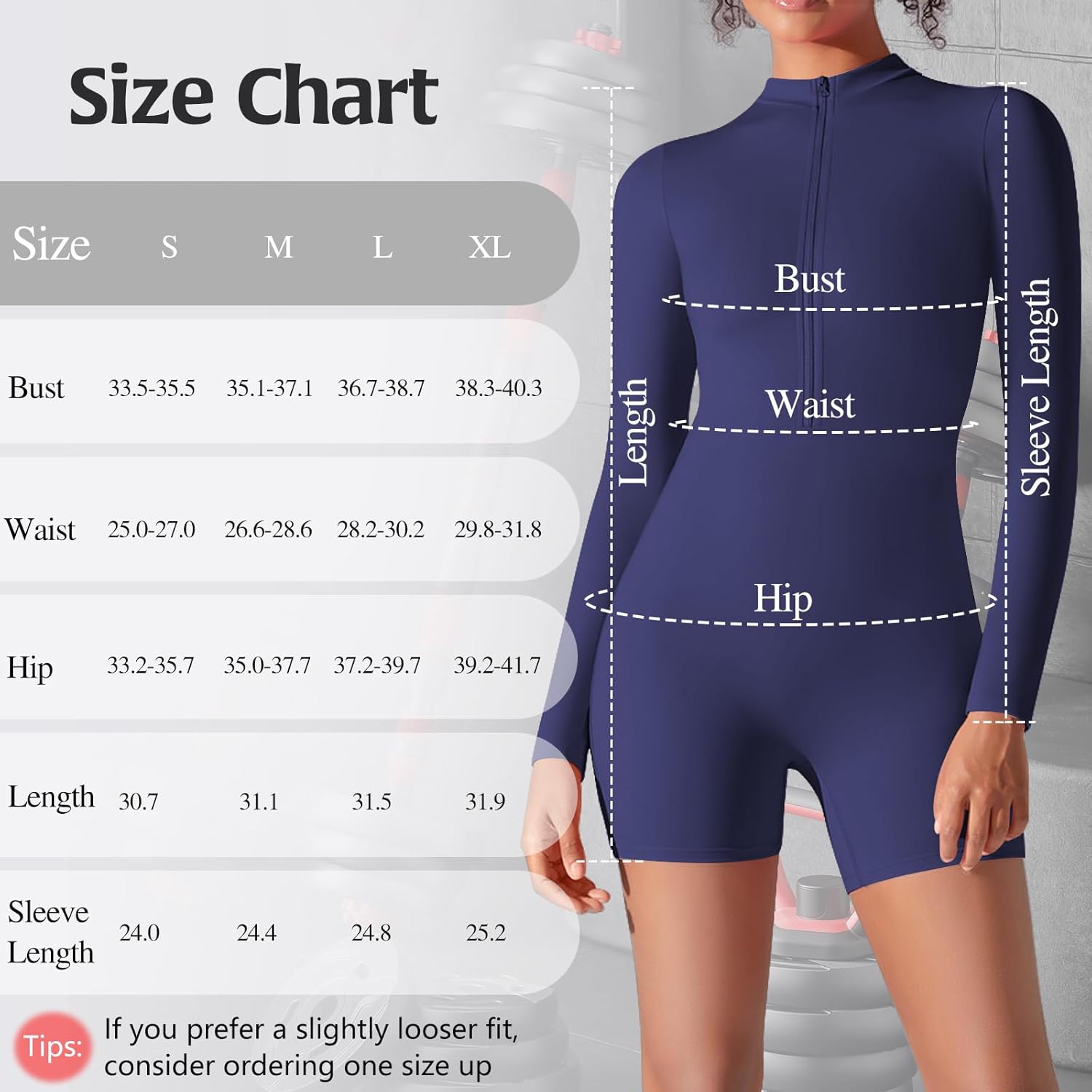 JBT Women Workout Jumpsuit One Piece Zip Up Rompers Long Sleeve Tummy Control Yoga Gym Bodysuit Bodycon - Image 7
