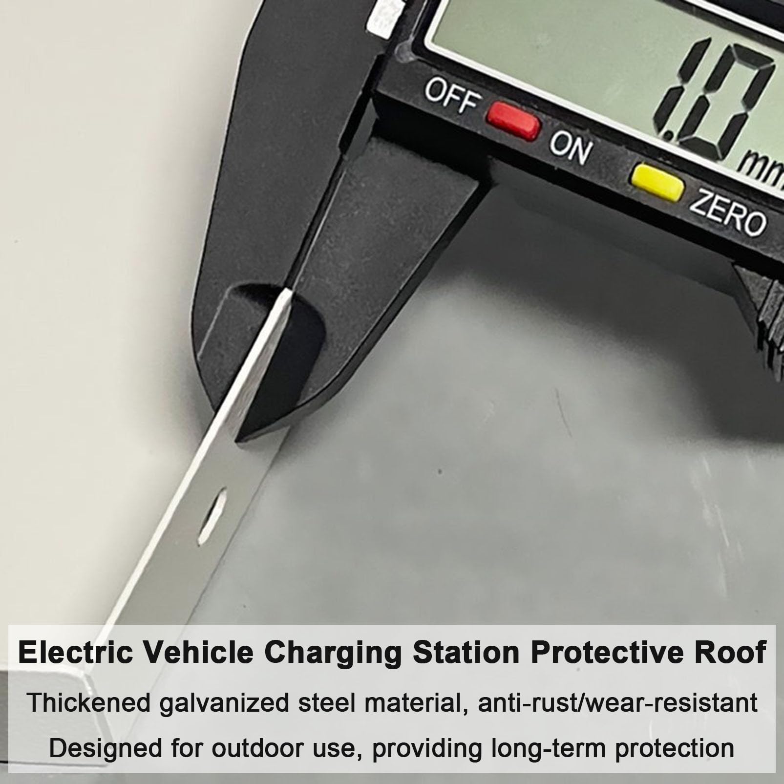 Cubierta Protectora para estación de Carga de vehículos eléctricos con Techo y Tapa magnética de acrílico. Protector de Toma de Corriente para Cargador de vehículos eléctricos de m