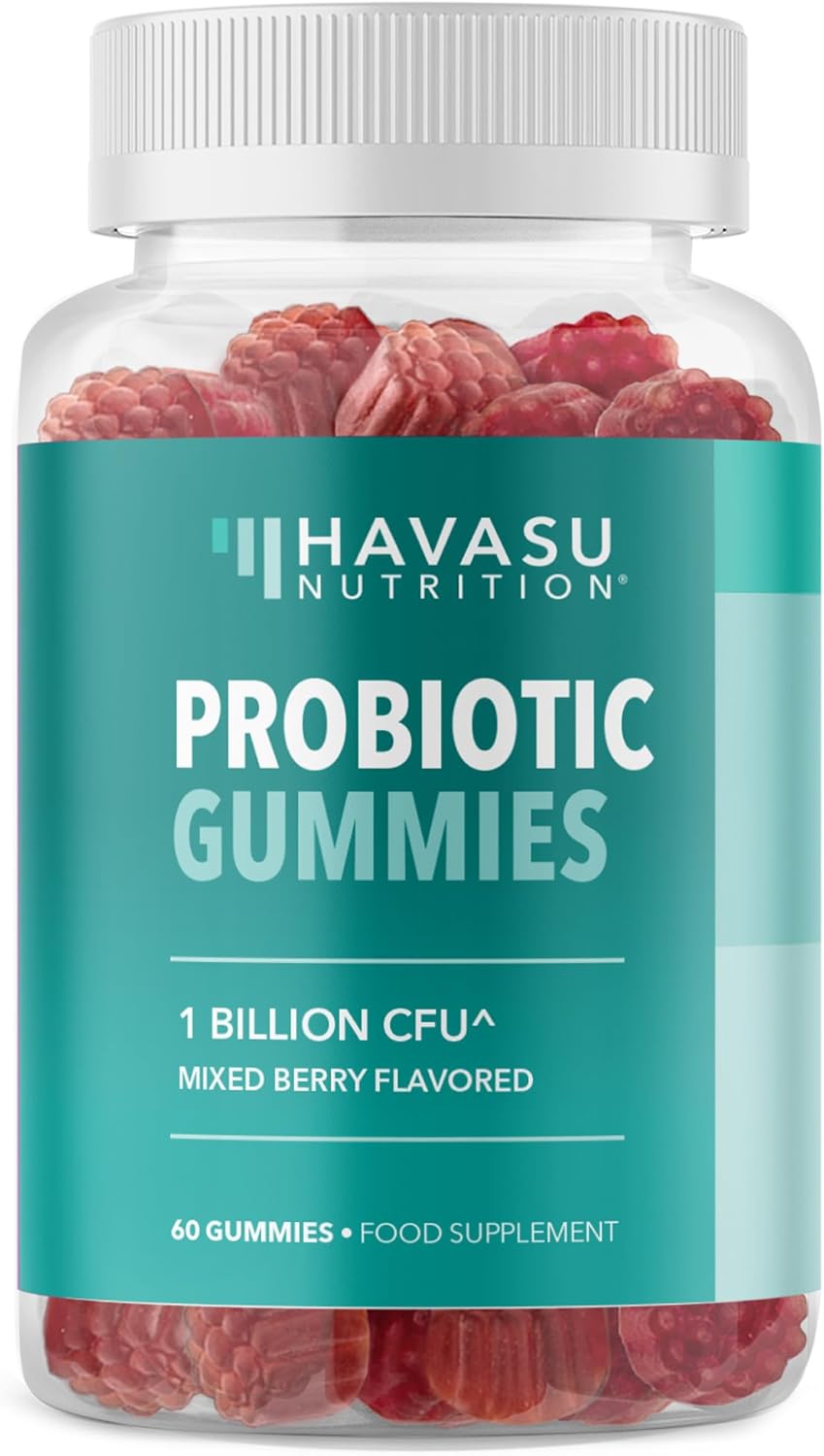 Probiotic Gummies for Digestive Support and Gut Health – 1 Billion CFU Bacillus Coagulans – 60 Count – Shelf Stable, Non-GMO, Gluten-Free, and Vegetarian – 2 Month Supply, Mixed Berry Flavor