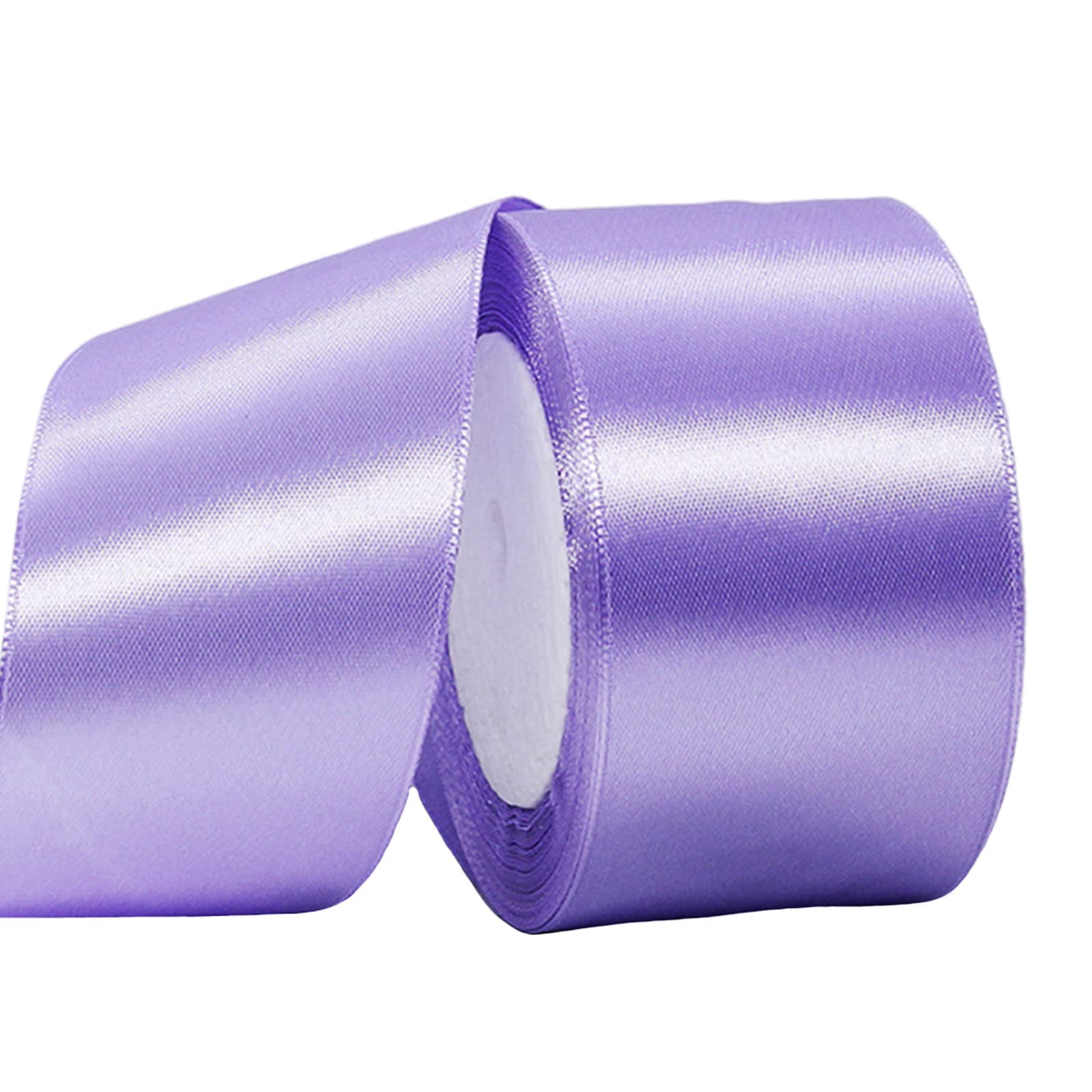 50mm Wide White Ribbon Thick Wedding Car Ribbon 22m, 2 inch Thick White Satin Ribbon for Gift Wrapping Wedding Car Christmas Birthday Cake Hair Bow Florist Bouquet Crafts Decorations — view 60