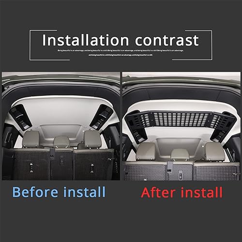 Miniatura 2 de HIRUFAIT Panel de almacenamiento modular para Lnd Rover Defender 2020 2021 2022 2023, organizador de maletero de aleación de aluminio, estante