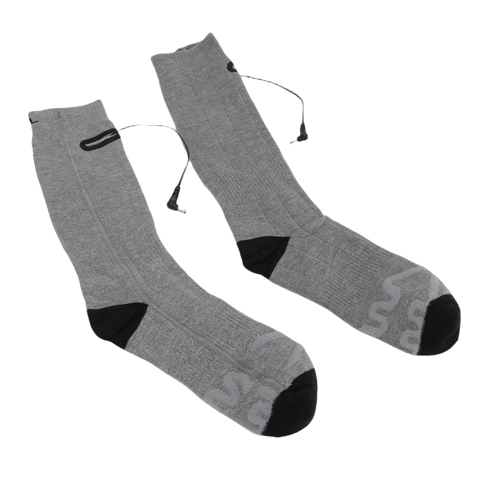 Calcetines Térmicos, Calentadores de Pies Eléctricos Lavables Recargables, Calcetines Térmicos de Invierno con 3 Niveles de Temperatura y 2 Baterías de 4000 MAh, Ideales para Acampar, Pescar,